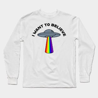 UFO Rainbow Long Sleeve T-Shirt